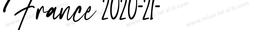 France 2020-21字体转换